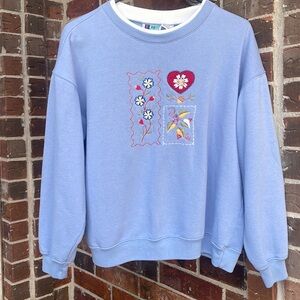 vintage 90s layered SweatShirt! women’s Large